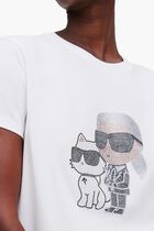 Ikon Karl & Choupette Rhinestone T-Shirt