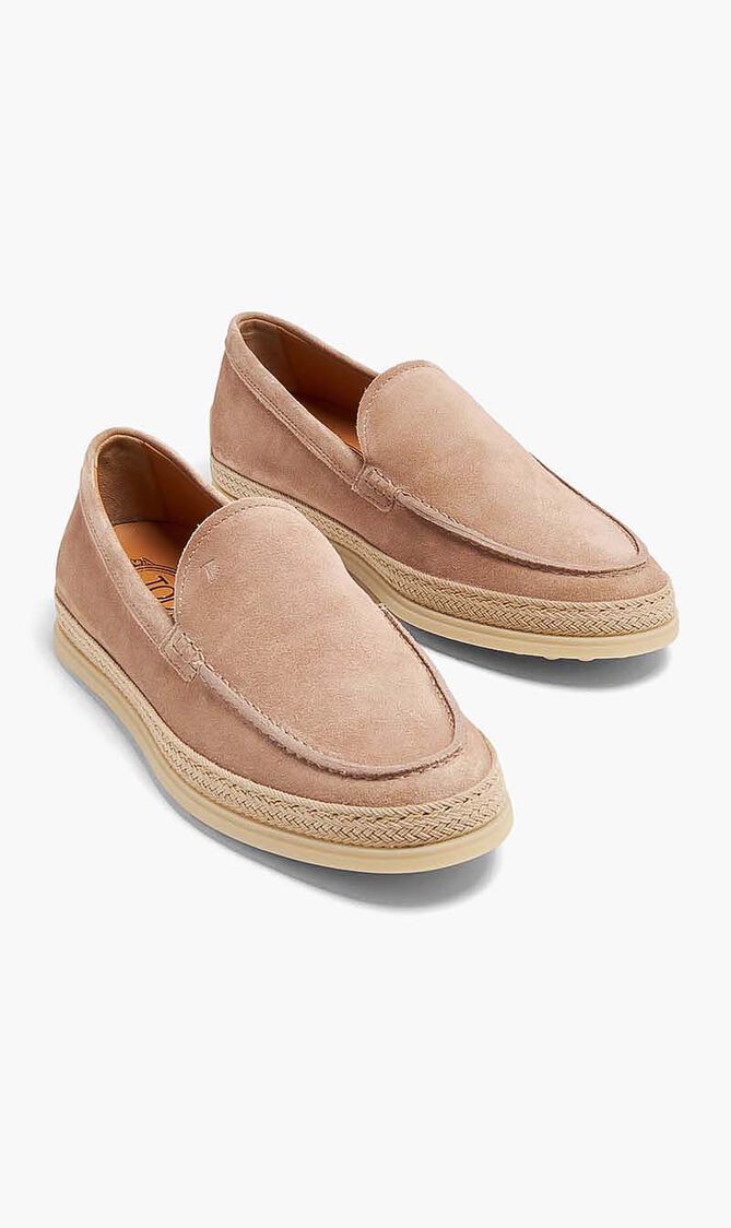 Suede Slip On Loafers