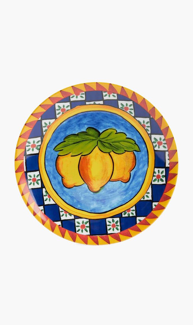 Carretto Lemon Dessert Plate Round 19cm Set Of 2