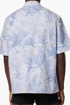 INFORMAL SHIRT STRIPED POPLIN WITH ALL OVER LA VACANZA PRINT