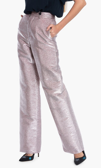 Glossy Straight Pants