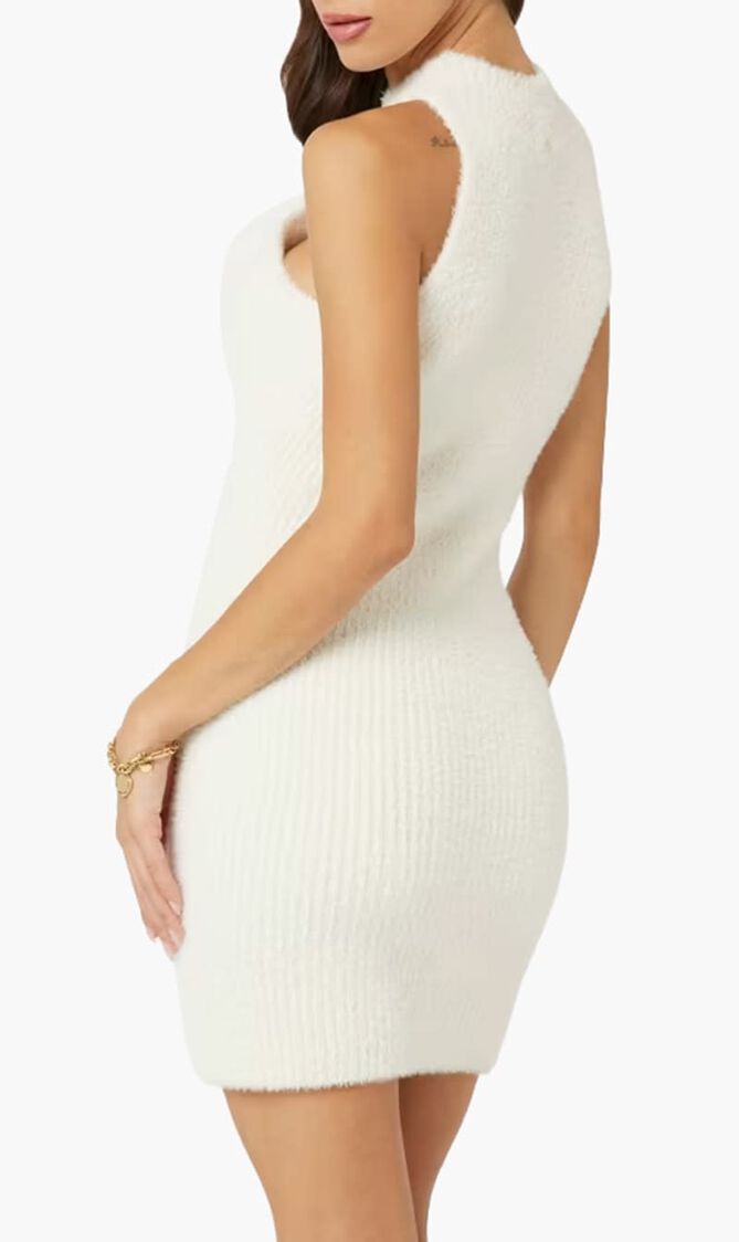 Fuzzy Sweater Dress