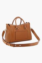 Carine Medium Pebbled Leather Satchel Bag Carine Medium Pebbled Leather Satchel Bag