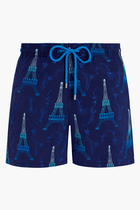 Embroidered Poulpe Eiffel Swim Shorts Embroidered Poulpe Eiffel Swim Shorts