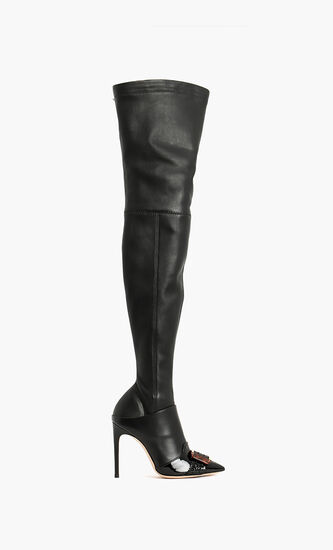 Leather Thigh Boots