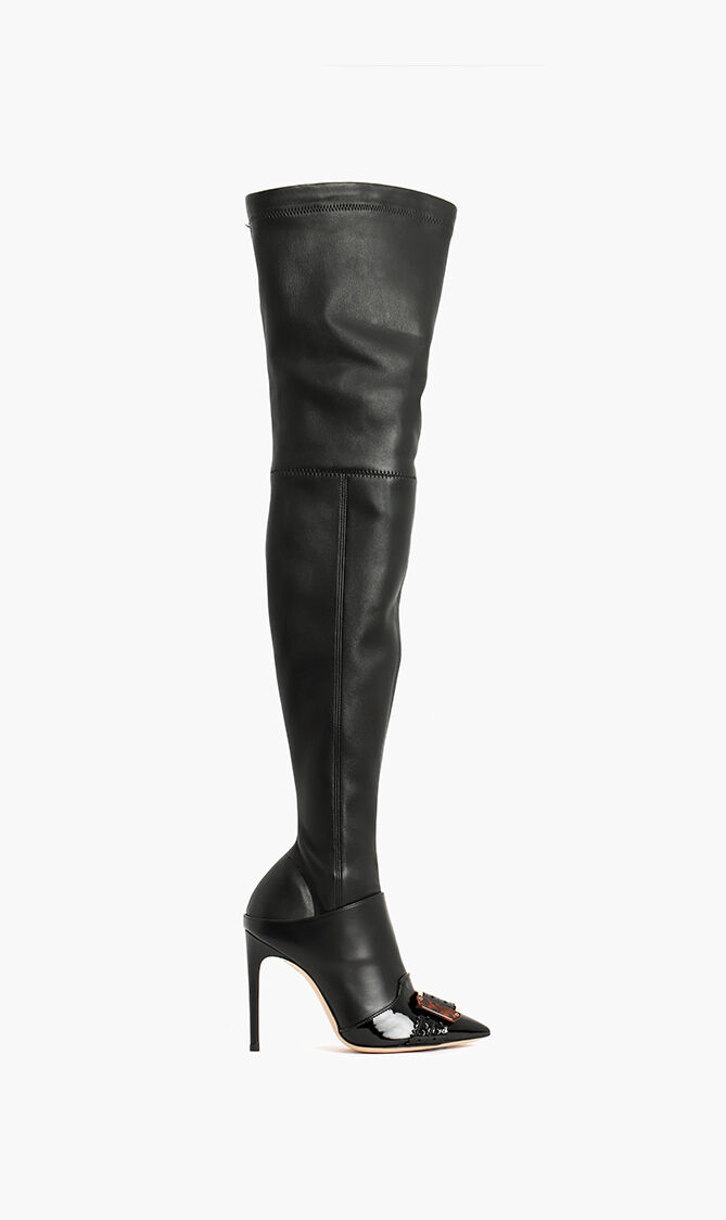 Leather Thigh Boots