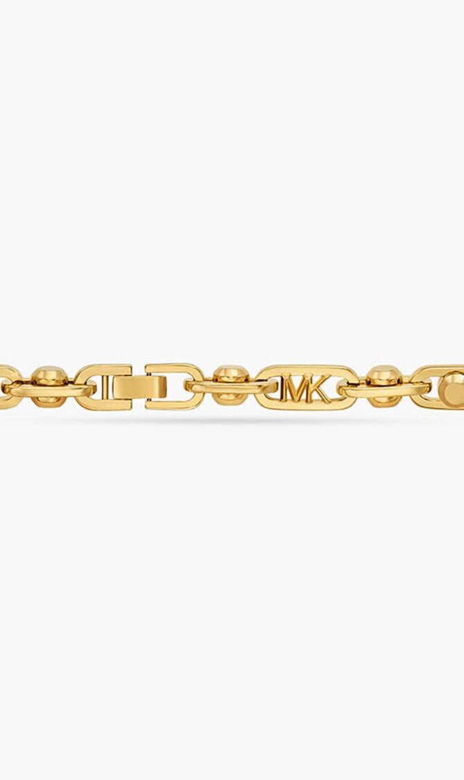 Astor Large Precious Metal-Plated Brass Link Necklace