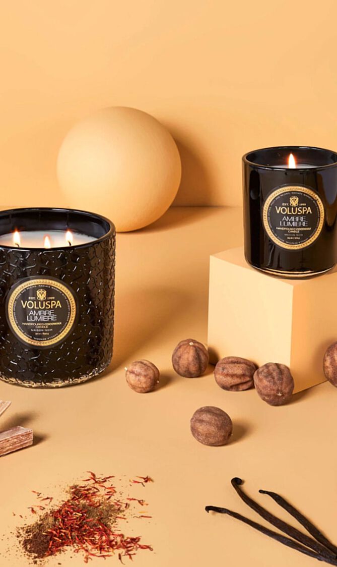 Ambre Lumiere Luxe Candle