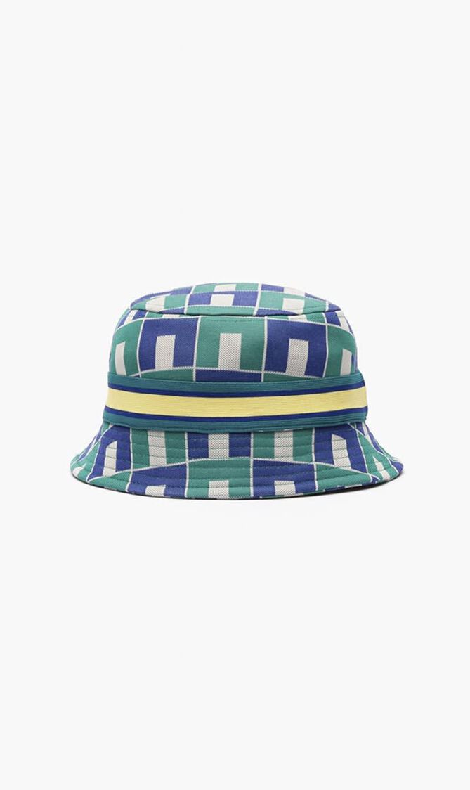 Interlock Jacquard Patterned Bucket Hat