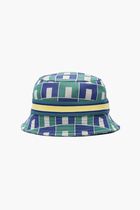 Interlock Jacquard Patterned Bucket Hat