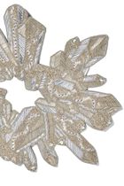 غطاء المائدة زينيت باللونين الفضي والكريستالي