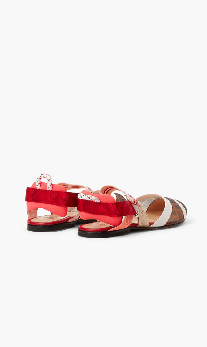 G.SLINGBACK/FABRIC+INS/GOAT LEATHER/LEA
