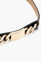 NON-REVERSIBLE WAIST BELT WITH CHAIN DETAIL