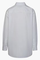 OW EMB HEAVYCOT OVERSHIRT WHITE BLACK