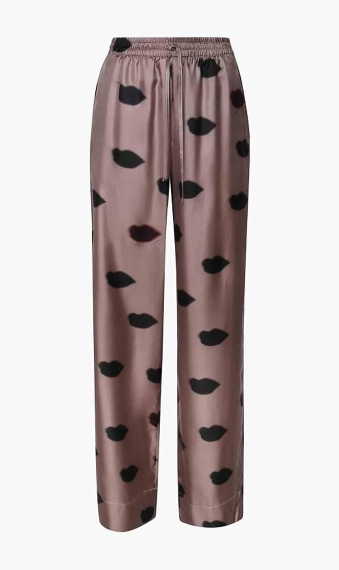 LIPS PRINT PAJAMA TROUSERS