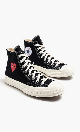Small Red Heart Hi Top Shoes