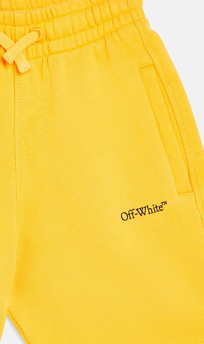 BOOKISH DIAG SWEATSHORT YELLOW BLACK