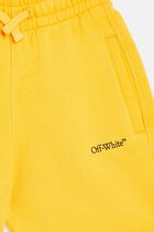 BOOKISH DIAG SWEATSHORT YELLOW BLACK