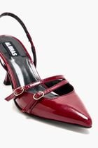JOELLE ONIX BURGUNDY LEATHER PUMPS
