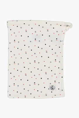 Anchor and Star Print Pouch