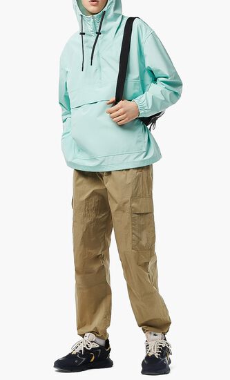Cropped Pull Hooded Jacket
