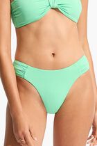 High Leg Ruched Side Bikini Bottom