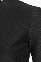 Texture Mock Neck Top