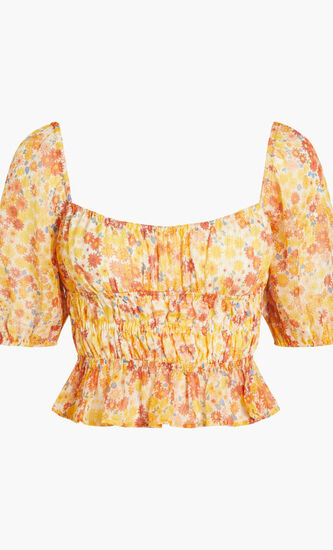 FAYE TOP WOMENS WOVEN SYNTHETIC TOP