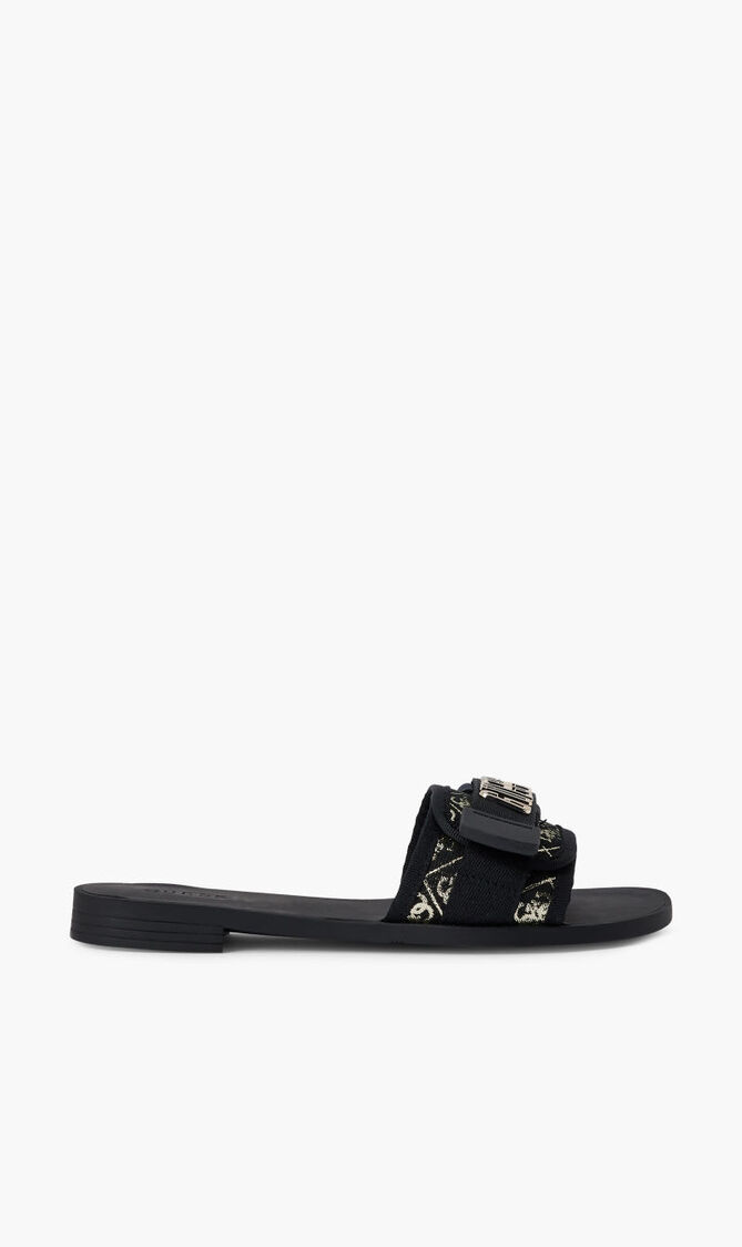 4G EMBROIDERY FLAT SANDAL