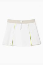 Adjustable Color-Block Interlock Skirt