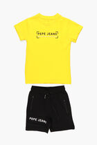 Adam Solid Jersey T-shirt and Shorts Set