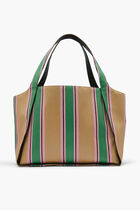TOTE STRIPED RAFIA