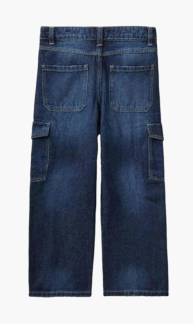Denim Cargo Pants