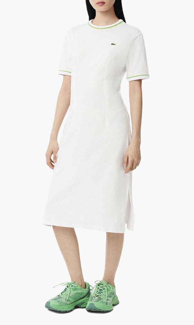 Trim Accent Jersey T-shirt Dress