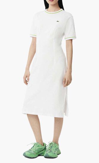 Trim Accent Jersey T-shirt Dress