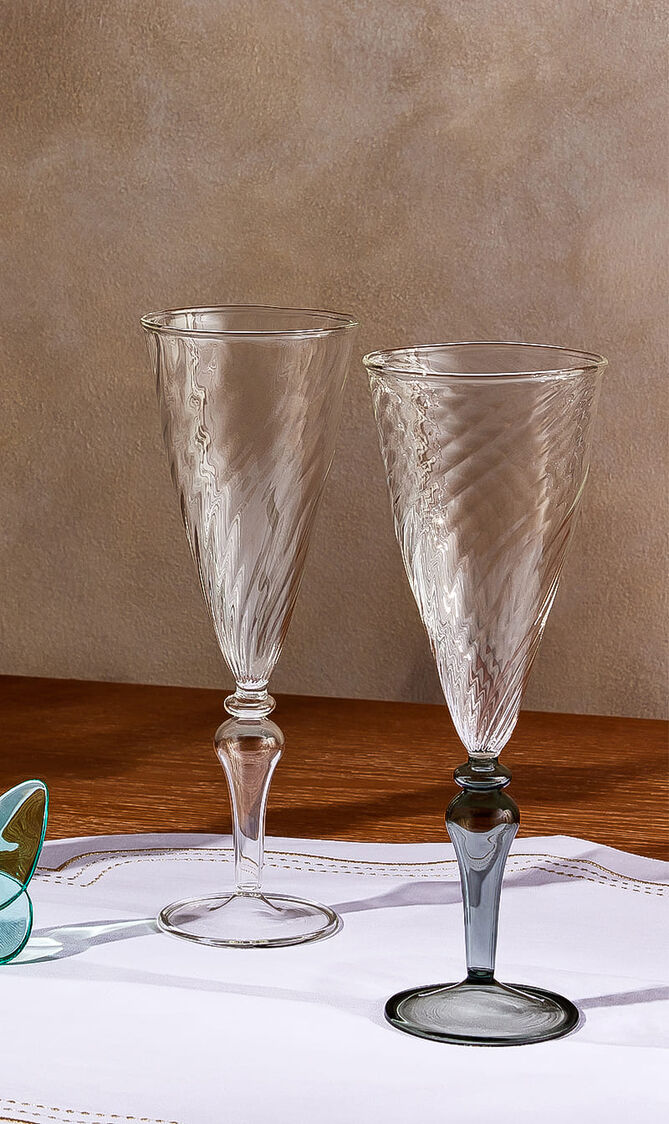 Flute  Transparent Stem
