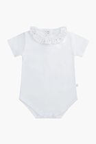 Heart Ruffle Collar Onesie