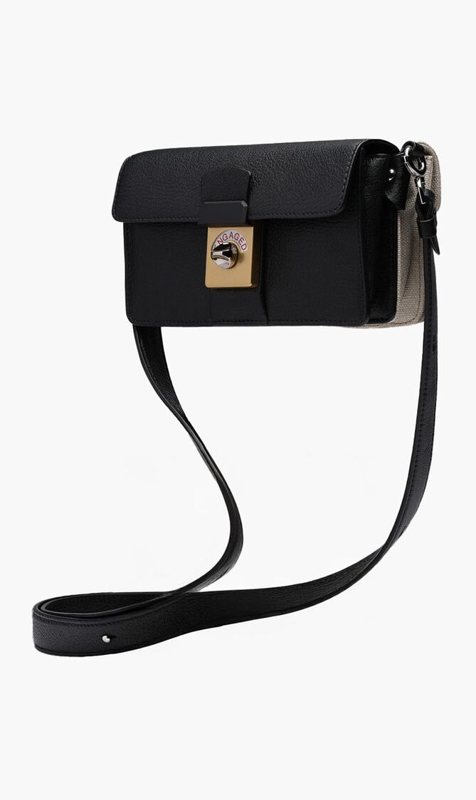 CLUTCH FLAP HANDBAG BLACK