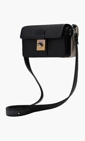 CLUTCH FLAP HANDBAG BLACK
