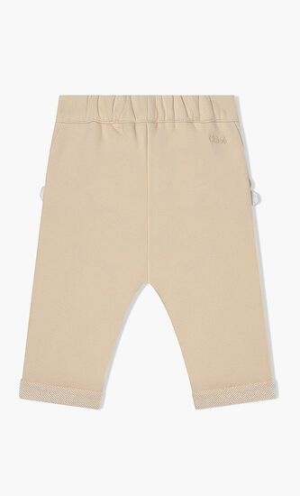 Scalloped Guipure Joggers