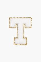 Chenille Sparkle Letter 'T' patch