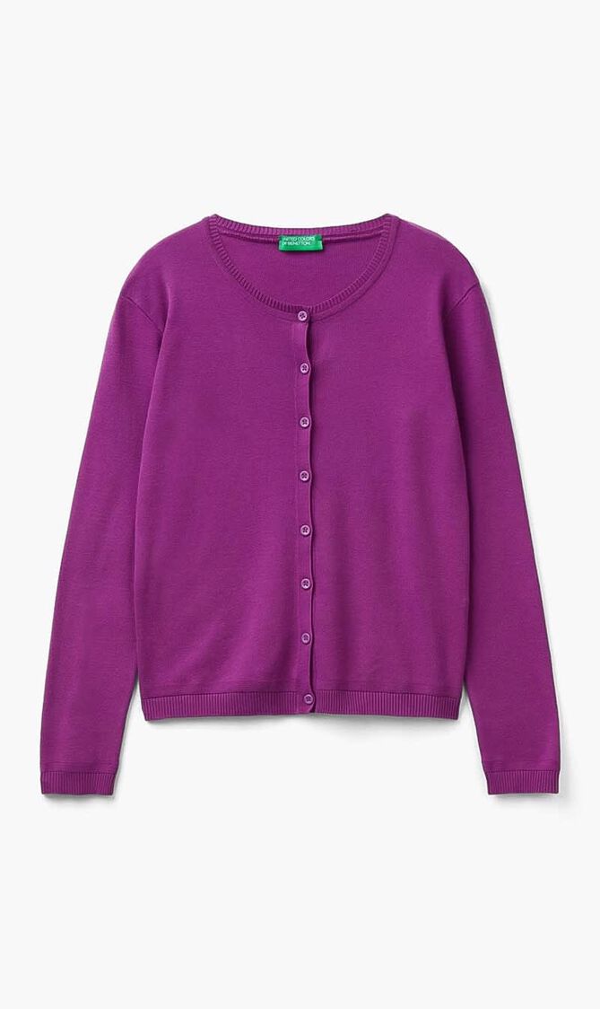 Jersey Cardigan Sweater