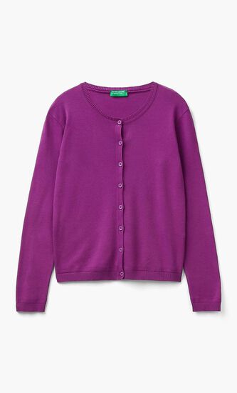 Jersey Cardigan Sweater