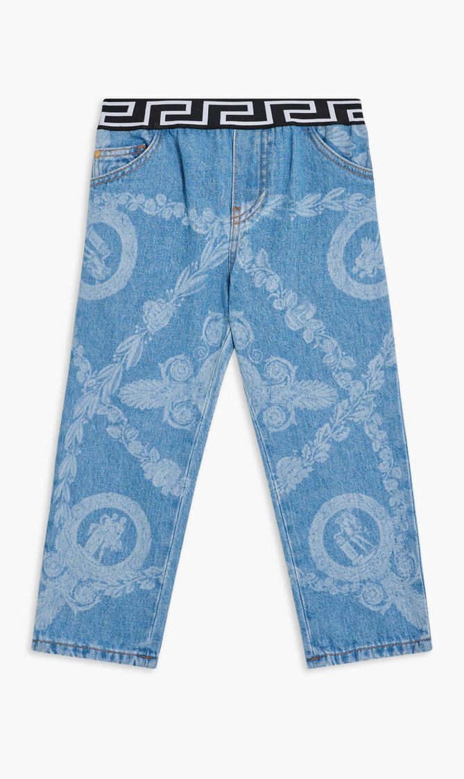 PANT DENIM DENIM + MASCHERA BAROQUE LASER