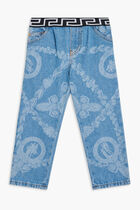 PANT DENIM DENIM + MASCHERA BAROQUE LASER