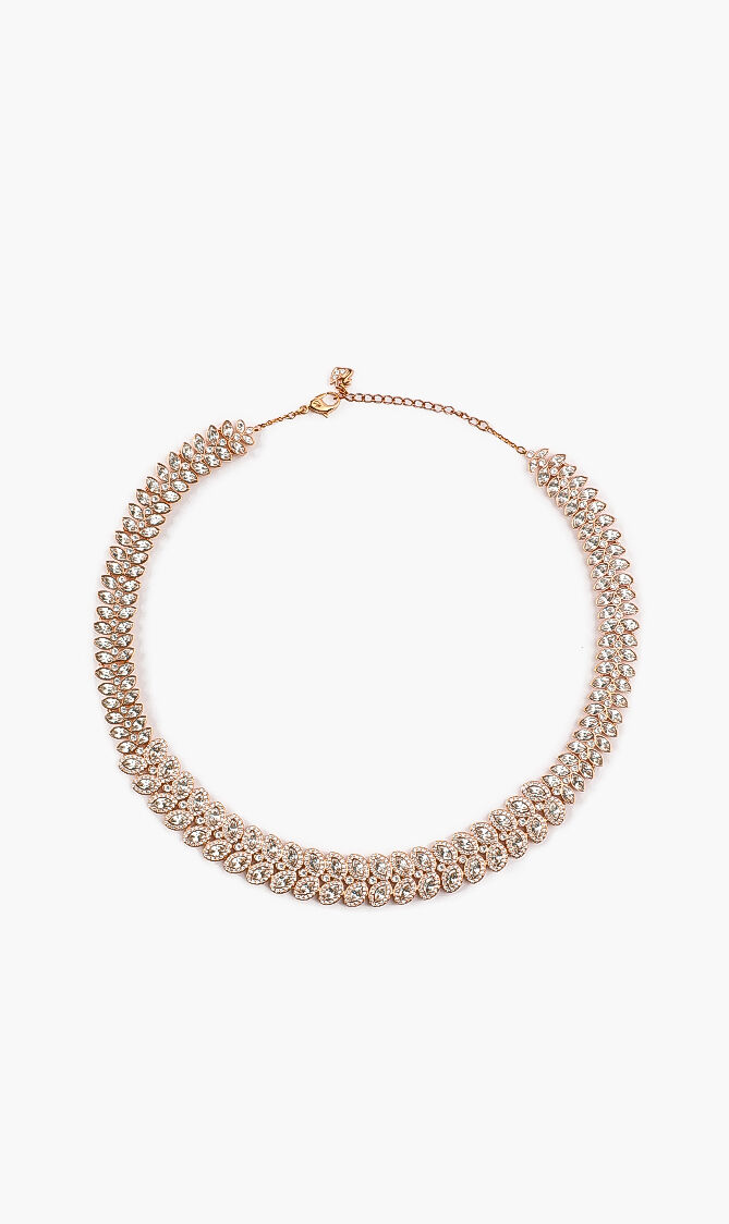 Swarovski baron necklace rose gold discount