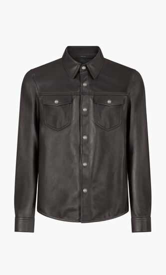 Button up Leather Jacket