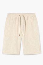 Barocco Jacquard Denim Shorts