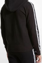 Logo Tape Cotton Blend Hoodie