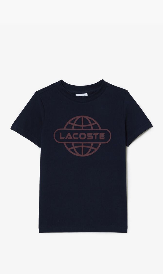 Cotton Jersey Planet Print T-shirt